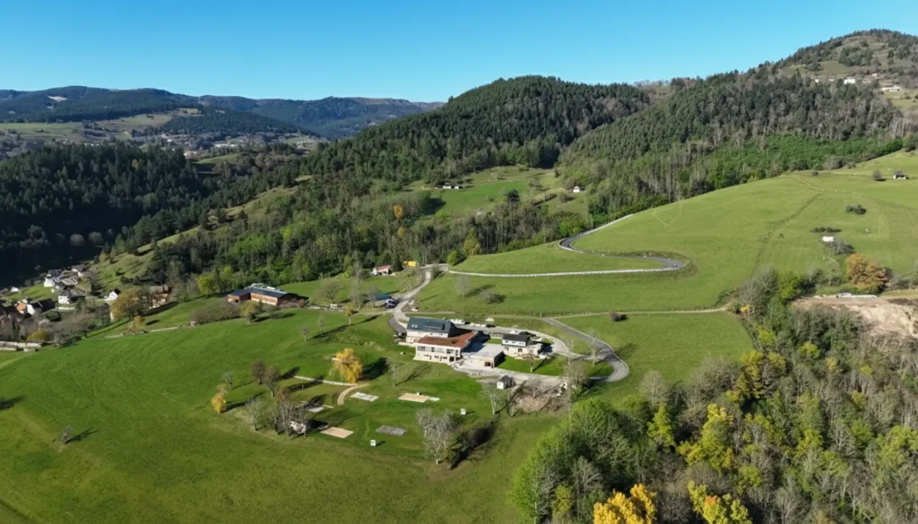 Domaine le H vue du ciel